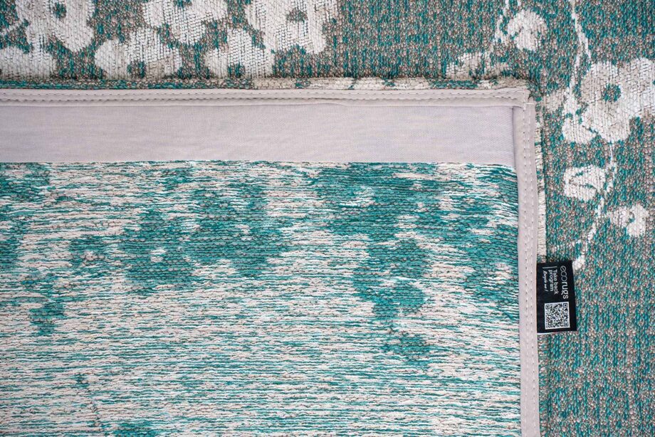 Louis De Poortere tapis Sakura 9850 Sakura Lake Blue back